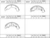 ASIMCO K3727 Brake Shoe Set